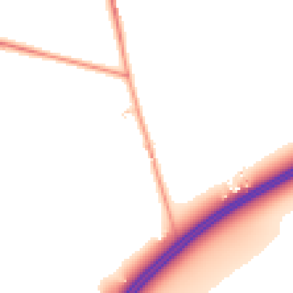 Daytime road noise heatmap for SG7 5RS