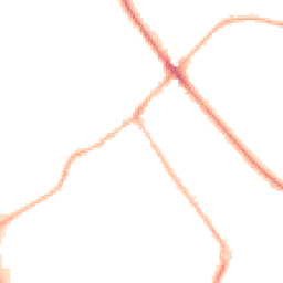 Night-time road noise heatmap for SG7 6AS