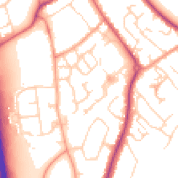 Daytime road noise heatmap for SG7 6HN