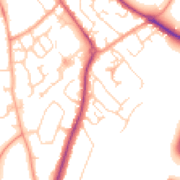 Daytime road noise heatmap for SG7 6LG