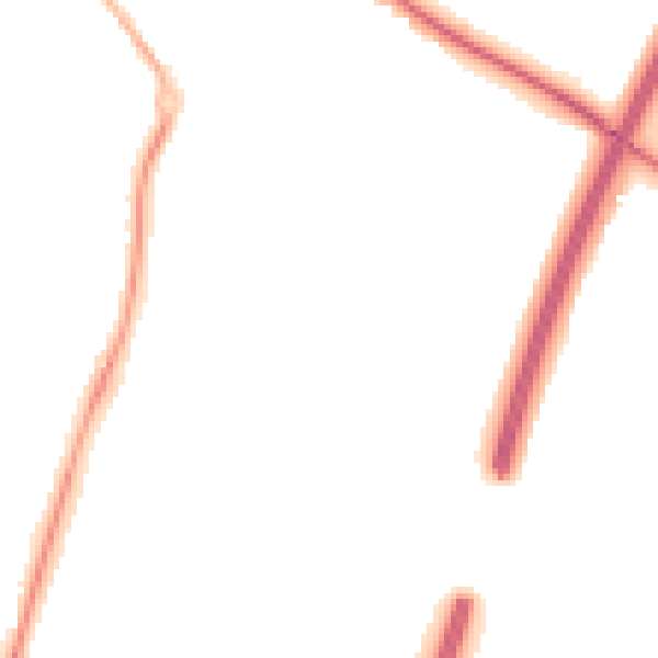Night-time road noise heatmap for SG7 6LP