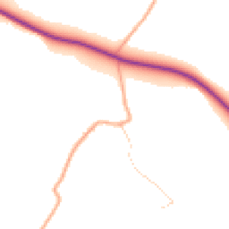 Daytime road noise heatmap for SG7 6RE