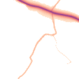 Daytime road noise heatmap for SG7 6RQ