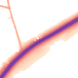 Daytime road noise heatmap for SG7 6SB