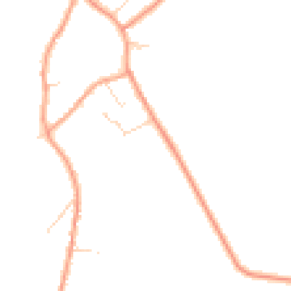 Daytime road noise heatmap for SG8 0BY
