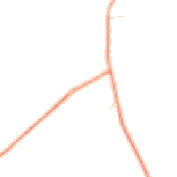 Daytime road noise heatmap for SG8 0NZ