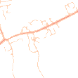 Daytime road noise heatmap for SG8 5HX