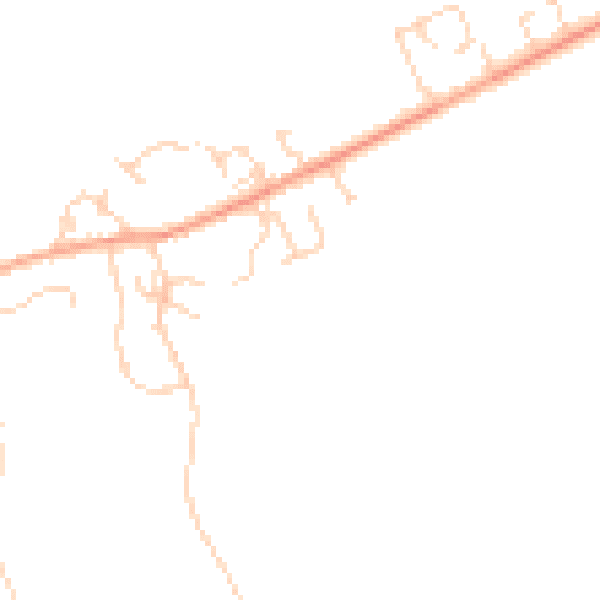 Daytime road noise heatmap for SG8 5JW