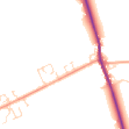 Daytime road noise heatmap for SG8 5JY