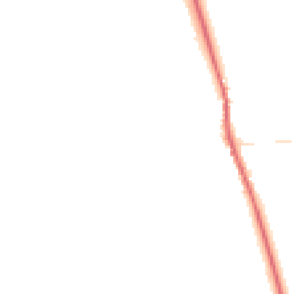 Night-time road noise heatmap for SG8 5JY