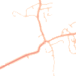 Daytime road noise heatmap for SG8 5NA