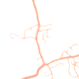 Daytime road noise heatmap for SG8 5NY