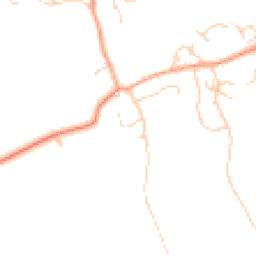 Daytime road noise heatmap for SG8 5RE