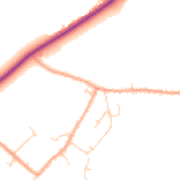 Daytime road noise heatmap for SG8 5TH