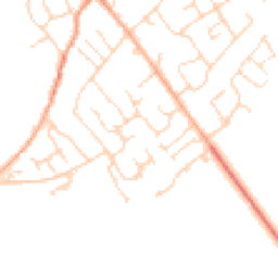 Daytime road noise heatmap for SG8 6BL