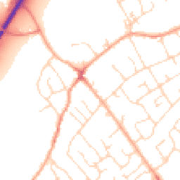 Daytime road noise heatmap for SG8 6DB
