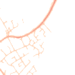 Daytime road noise heatmap for SG8 6ET