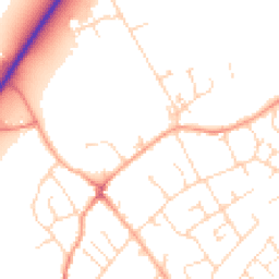 Daytime road noise heatmap for SG8 6FQ