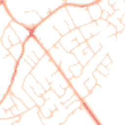 Daytime road noise heatmap for SG8 6HD