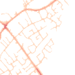 Daytime road noise heatmap for SG8 6HZ