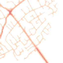 Daytime road noise heatmap for SG8 6JD