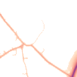 Daytime road noise heatmap for SG8 6QJ