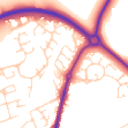 Daytime road noise heatmap for SG8 7DS