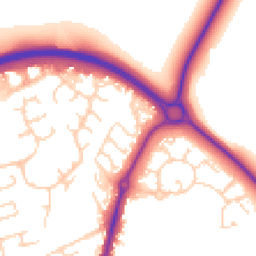 Daytime road noise heatmap for SG8 7DW