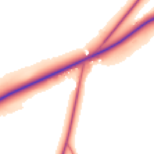 Daytime road noise heatmap for SG8 7PU