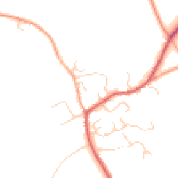 Daytime road noise heatmap for SG8 7SF