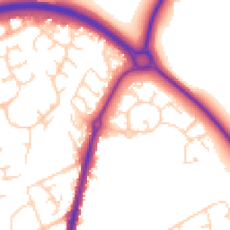 Daytime road noise heatmap for SG8 7XS
