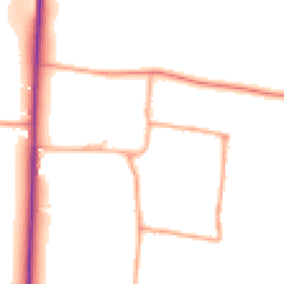 Daytime road noise heatmap for SG8 8AU