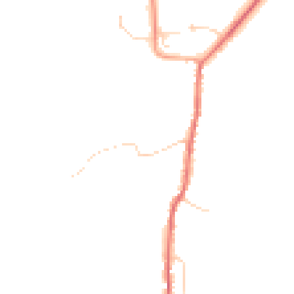Daytime road noise heatmap for SG8 8EJ