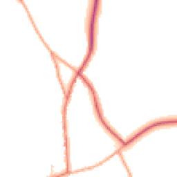 Daytime road noise heatmap for SG8 8HS