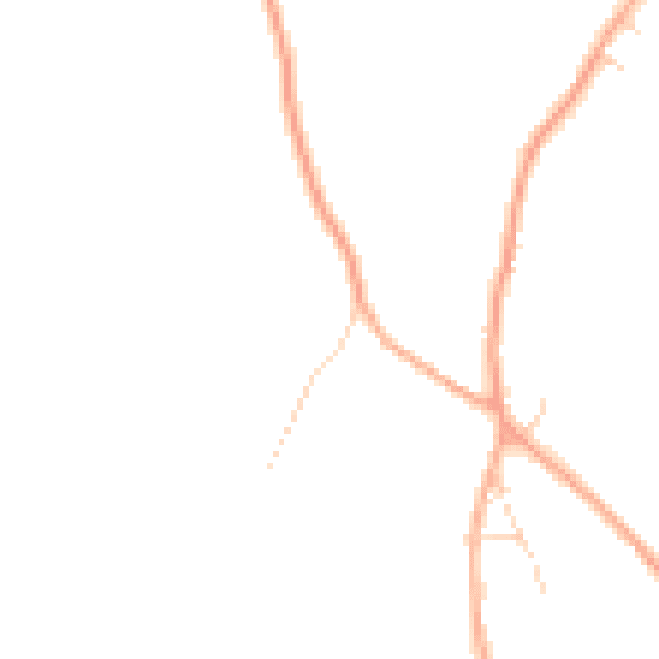 Daytime road noise heatmap for SG8 8QR