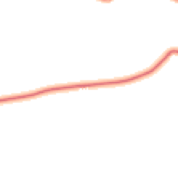 Daytime road noise heatmap for SG9 0AJ