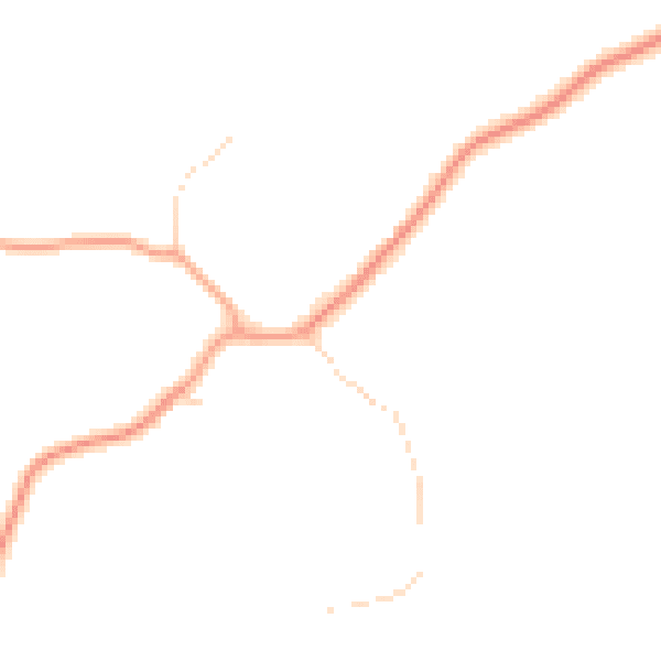 Daytime road noise heatmap for SG9 0JA