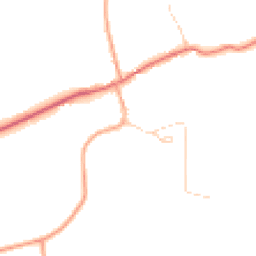 Daytime road noise heatmap for SG9 0NG