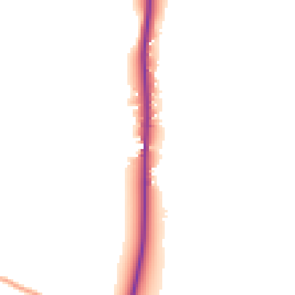 Daytime road noise heatmap for SG9 0PG
