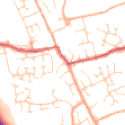 Daytime road noise heatmap for SG9 9AL