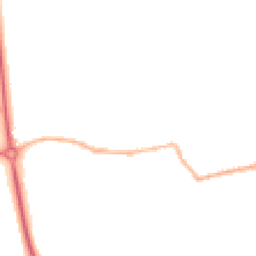 Night-time road noise heatmap for SG9 9DF