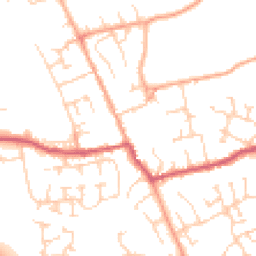 Daytime road noise heatmap for SG9 9FD