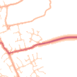 Daytime road noise heatmap for SG9 9FX