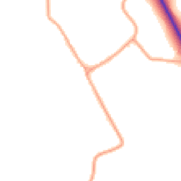 Daytime road noise heatmap for SG9 9LL