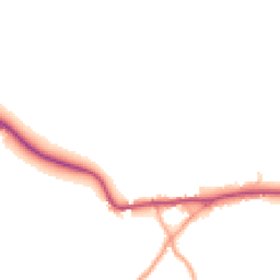 Daytime road noise heatmap for SG9 9PY