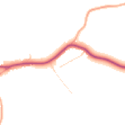 Daytime road noise heatmap for SG9 9QS