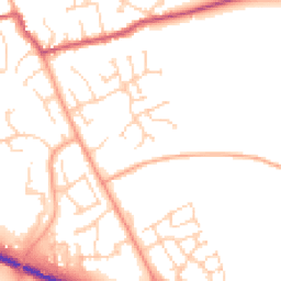 Daytime road noise heatmap for SG9 9TP