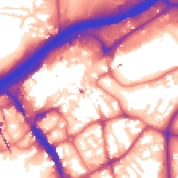 Daytime road noise heatmap for SK1 1AT