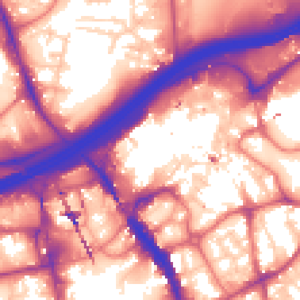 Daytime road noise heatmap for SK1 1PL