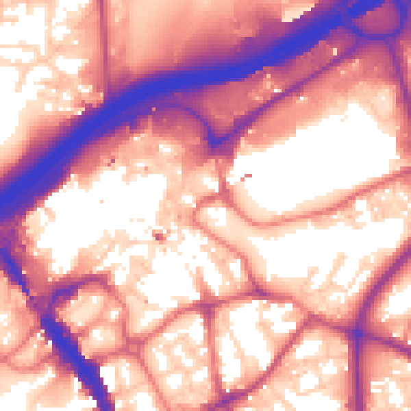 Daytime road noise heatmap for SK1 2LX